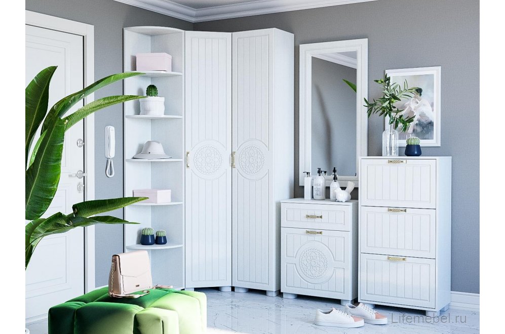 Шкаф Монблан МБ-20К глухой белое дерево