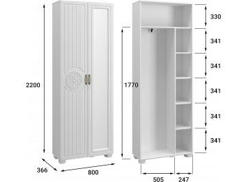 Шкаф Монблан МБ-21К