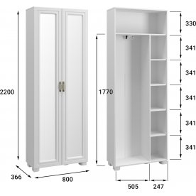 Шкаф Монблан МБ-21К