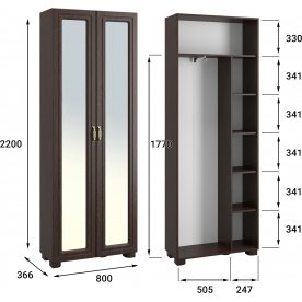 Шкаф Монблан МБ-21К