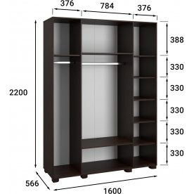 Шкаф Монблан МБ-25К
