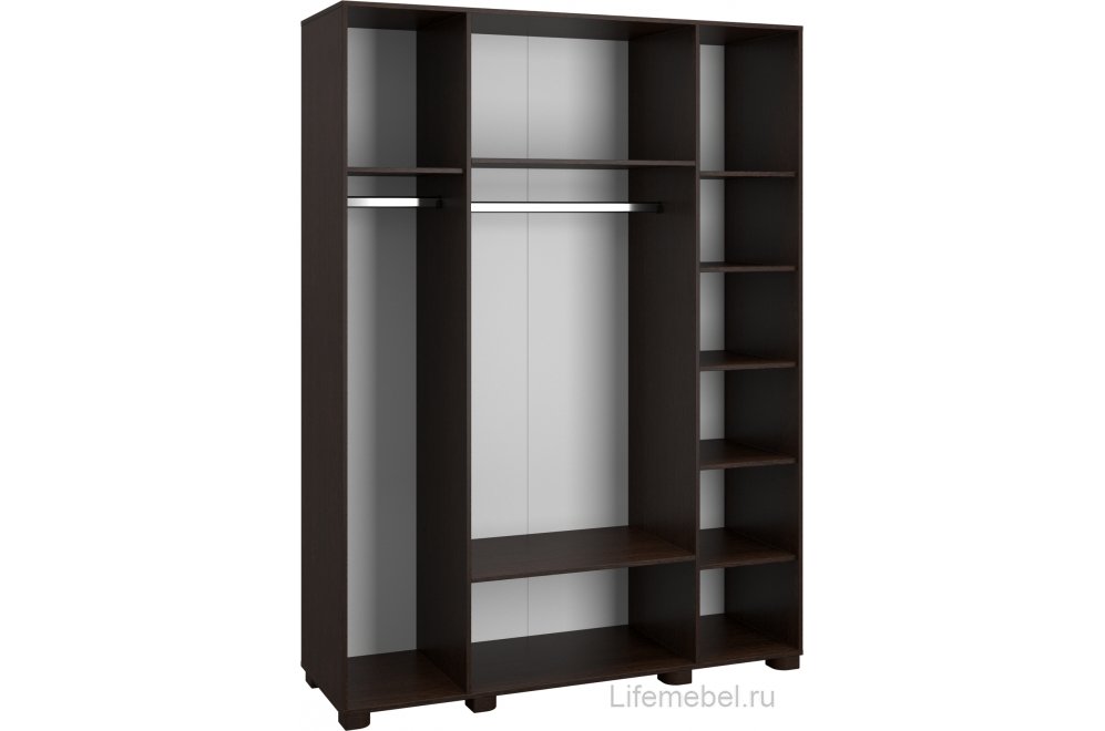 Шкаф Монблан МБ-25К комбинированный венге / орех шоколадный