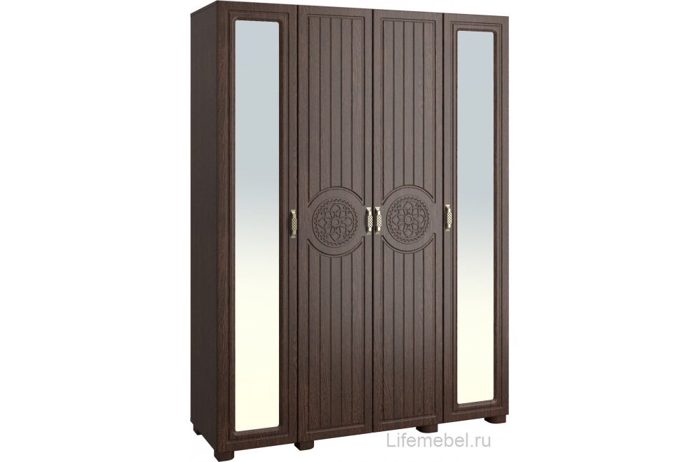 Шкаф Монблан МБ-25К комбинированный венге / орех шоколадный