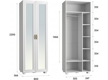 Шкаф Монблан МБ-26К