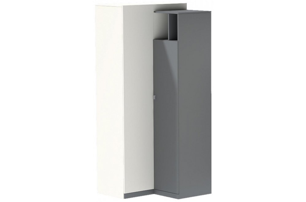 Шкаф МС Клео Шк.У графит / миндаль