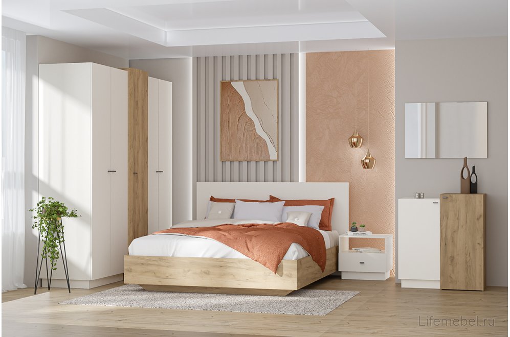 Шкаф МС Квадро Шк-1 миндаль