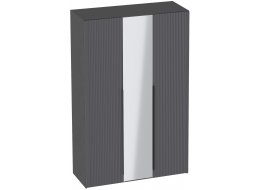 Шкаф Нора трехдверный металл бруклин / графит