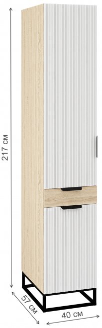 Шкаф Норд Лофт Line П1Я-400