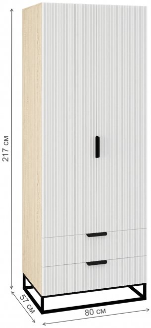 Шкаф Норд Лофт Line ШК2Я-800