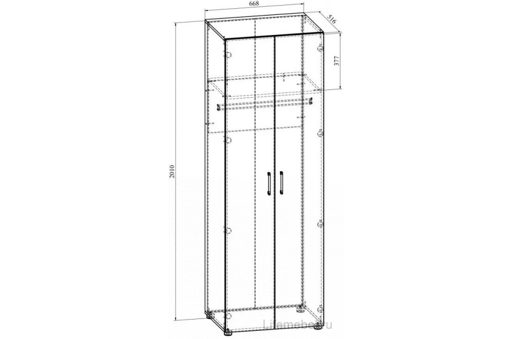 Шкаф ОФ-31К дуб крафт табачный