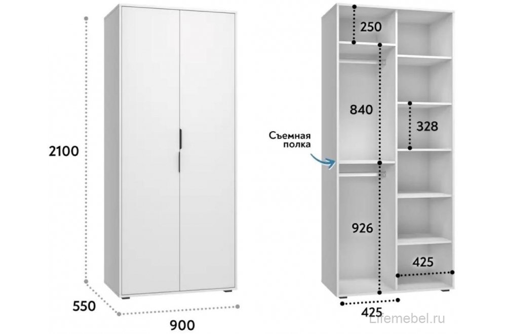 Шкаф Оптима ОП-01 белый структурный / меренга