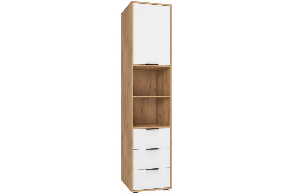 Шкаф Оптима ОП-118 дуб крафт золотой / меренга