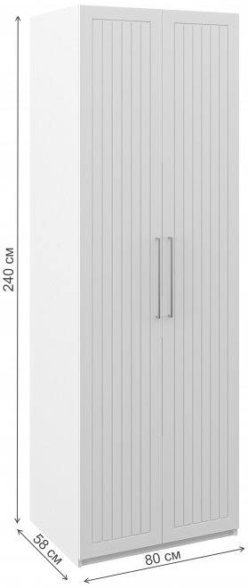 Шкаф Отис МН-039-06 П6 белый / графит