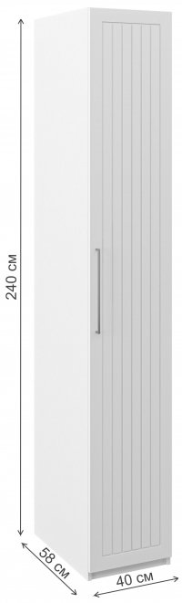 Шкаф Отис МН-039-07 П6 белый / графит