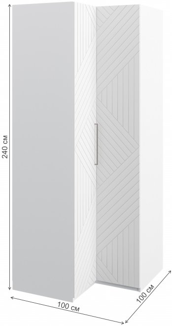 Шкаф Отис МН-039-09 П4 белый / белый