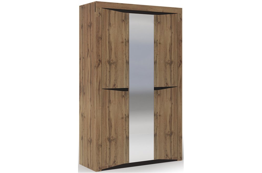 Шкаф Паола ШК 702 дуб крафт золото