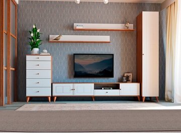 Шкаф-пенал Rose слива валис / белый матовый