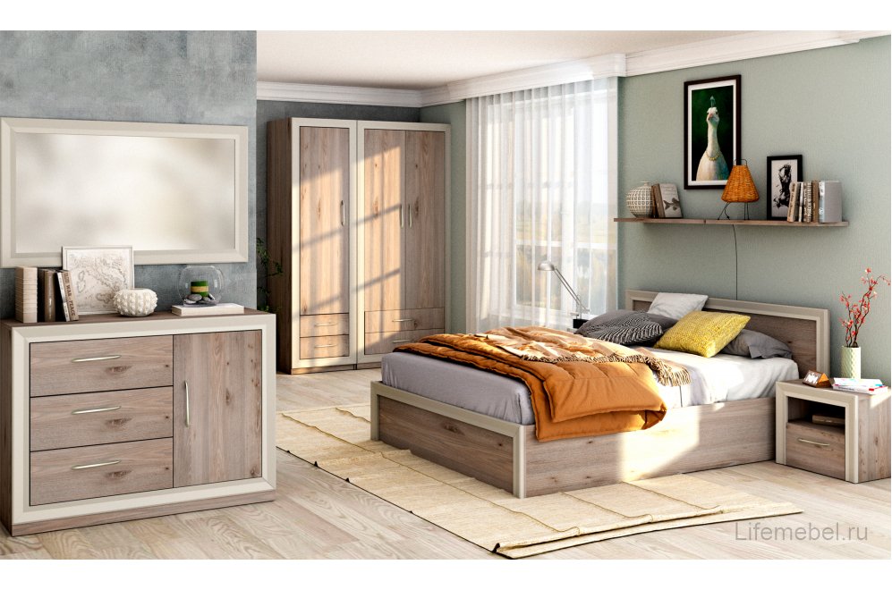 Шкаф Пл-95/60 Н нельсон / латте