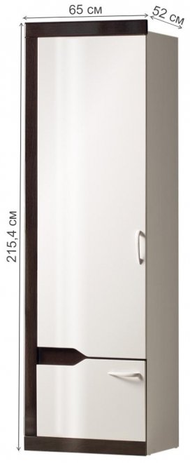 Шкаф Ронда №317 венге / белый