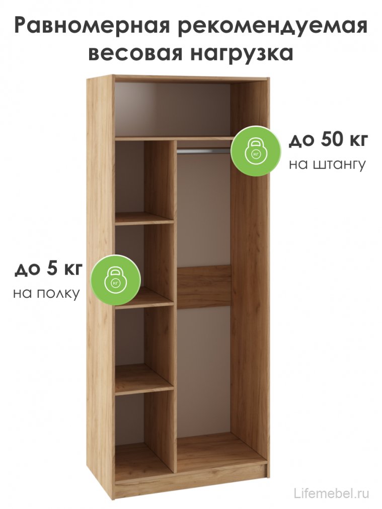 Шкаф Сева 90 графит / крафт