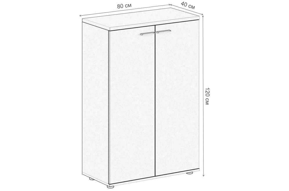 Шкаф SG.803.OD.WH дуб темный / белый