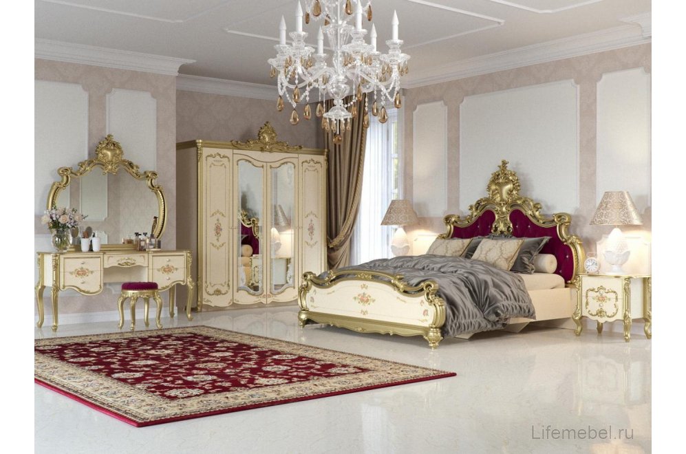 Шкаф Шейх 206 слоновая кость / золото