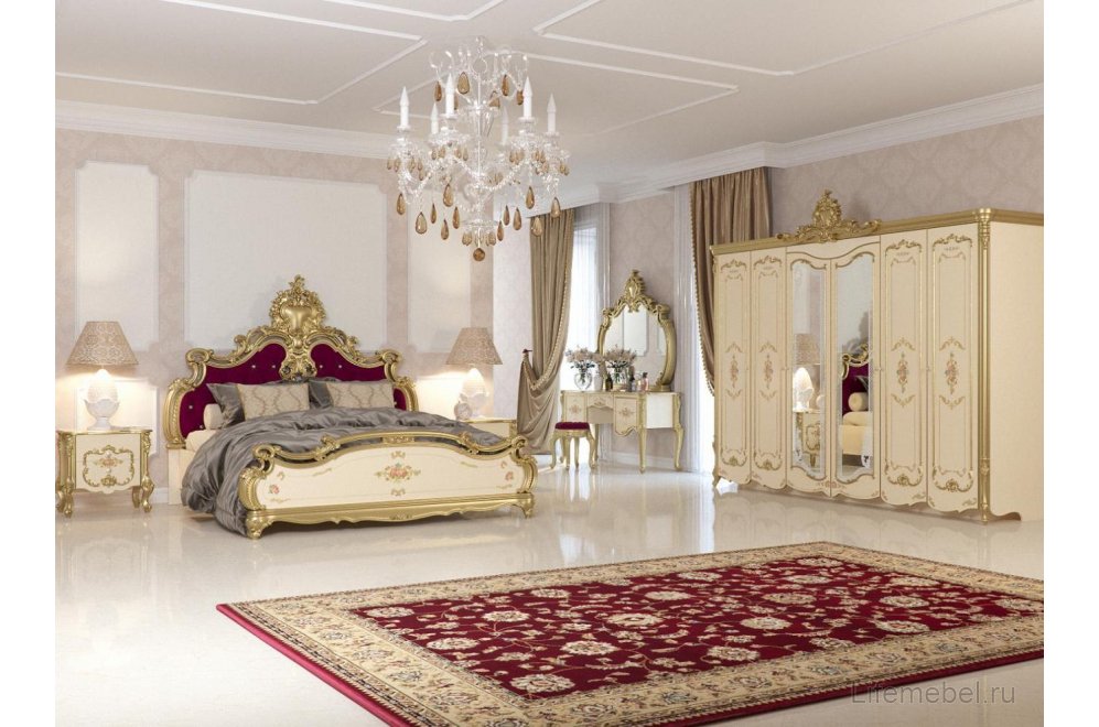 Шкаф Шейх 291 слоновая кость / золото