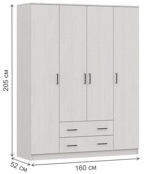 Шкаф ШК 1 ясень анкор светлый