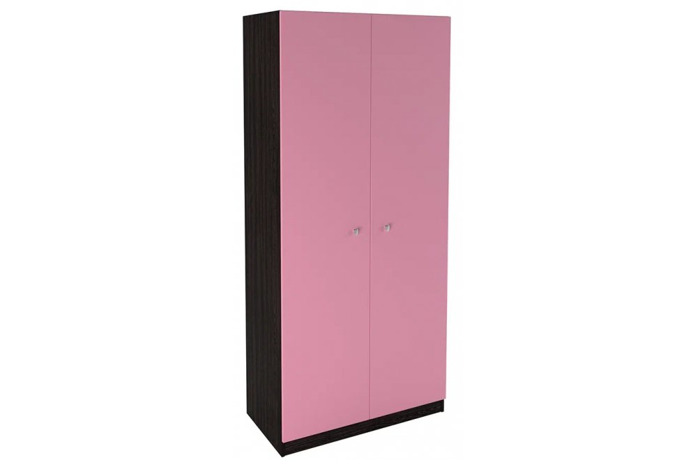 Шкаф 45 венге / розовый