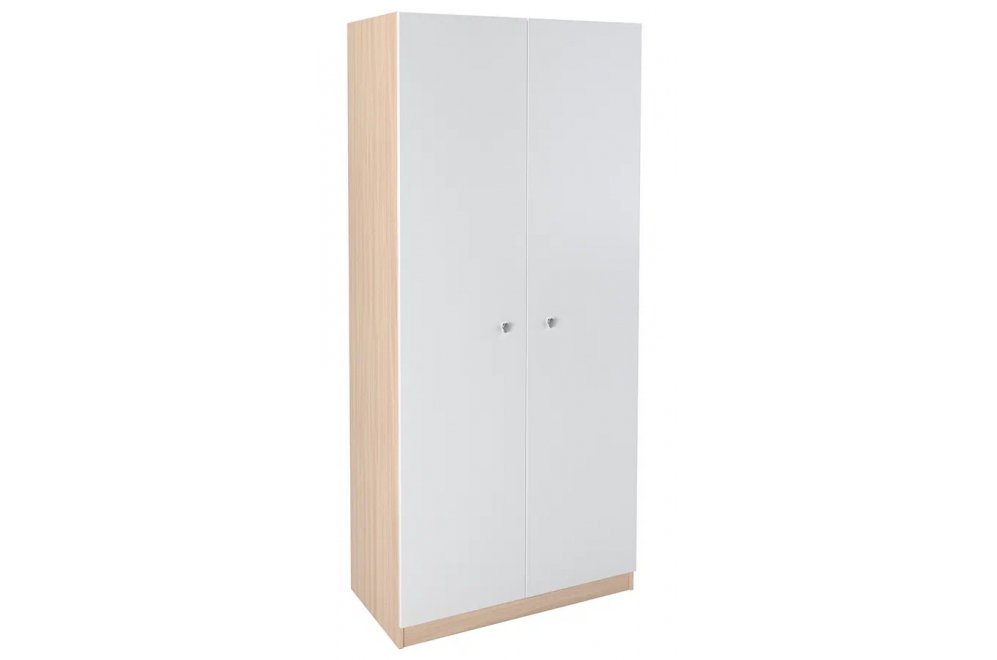 Шкаф 60 дуб молочный / белый