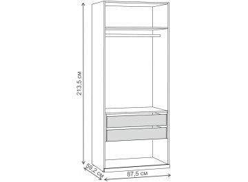 Шкаф Амьен 16.395