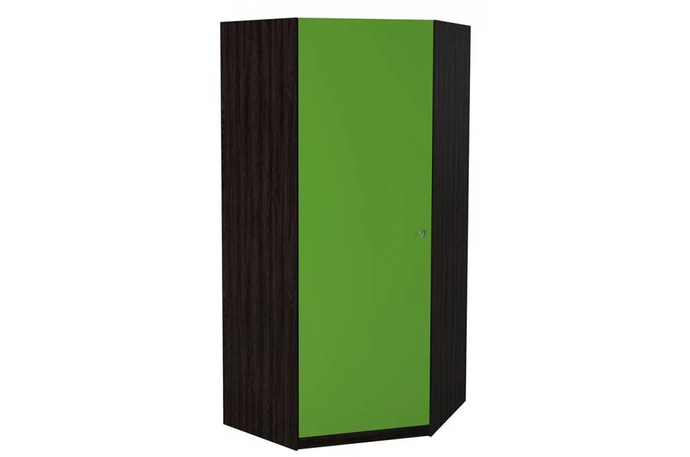 Шкаф Астра угловой венге / салатовый