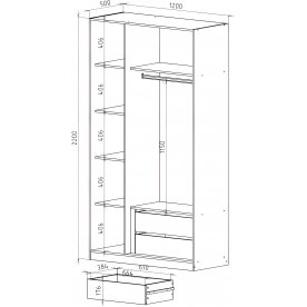 Шкаф София 3123.М1