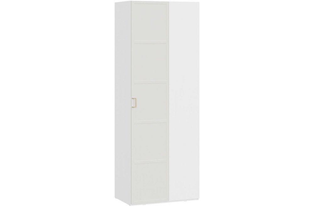 Шкаф Стелла угловой белый холст / белый жемчуг