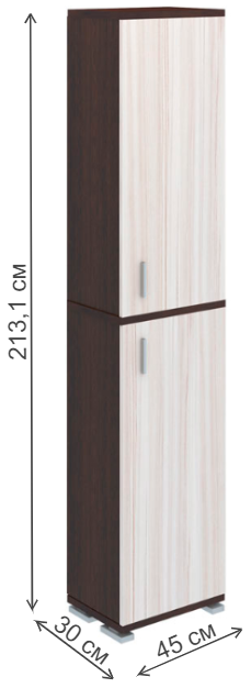 Шкаф ПУ-20-3 ВК венге / карамель