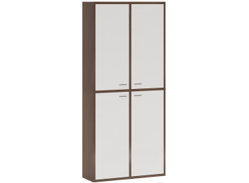 Шкаф СУ ш1в2+2 ФГ КШ шамони-ч / белый