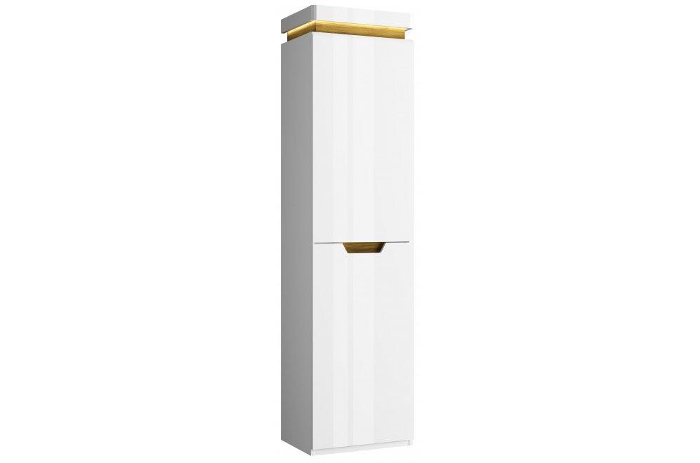 Шкаф Torino 1D белый / дуб наварра