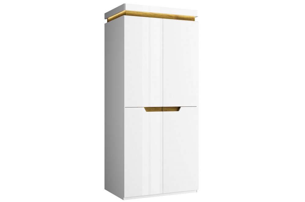 Шкаф Torino 2DG белый / дуб наварра