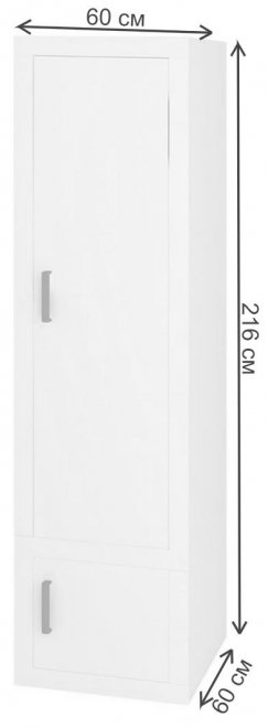 Шкаф Той 60/60 КБЕ карамель / белый