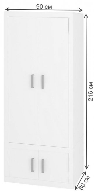 Шкаф Той 90/ 60 Д ШШ шамони / шамони