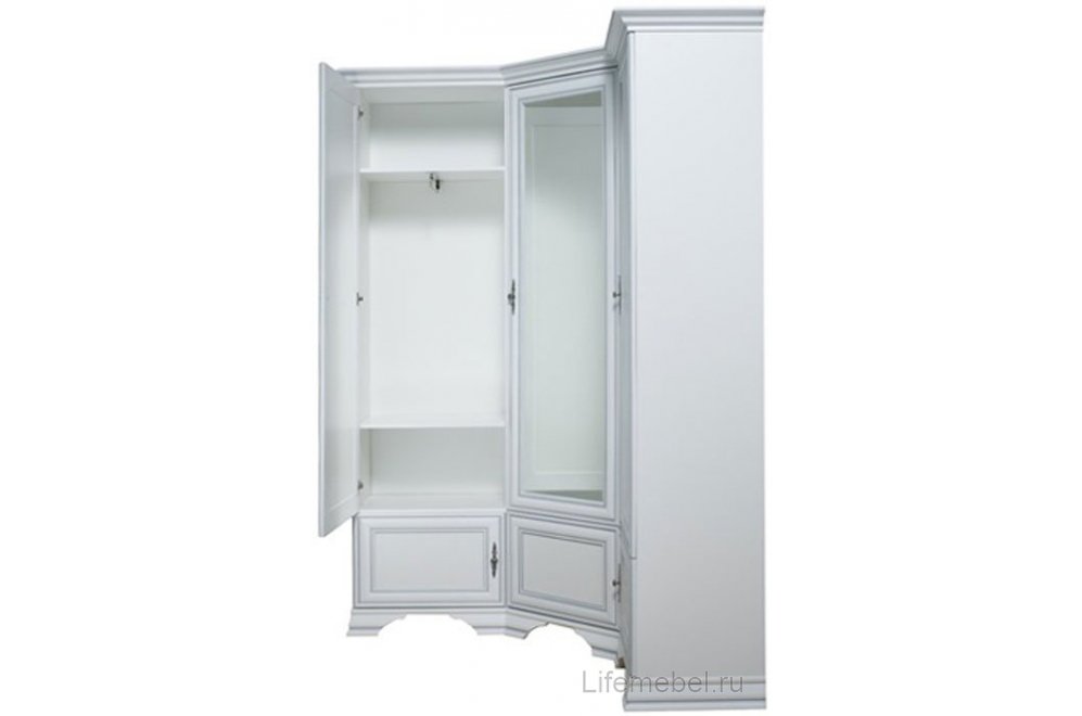 Шкаф угловой Kentaki S320-SZFN5D белый