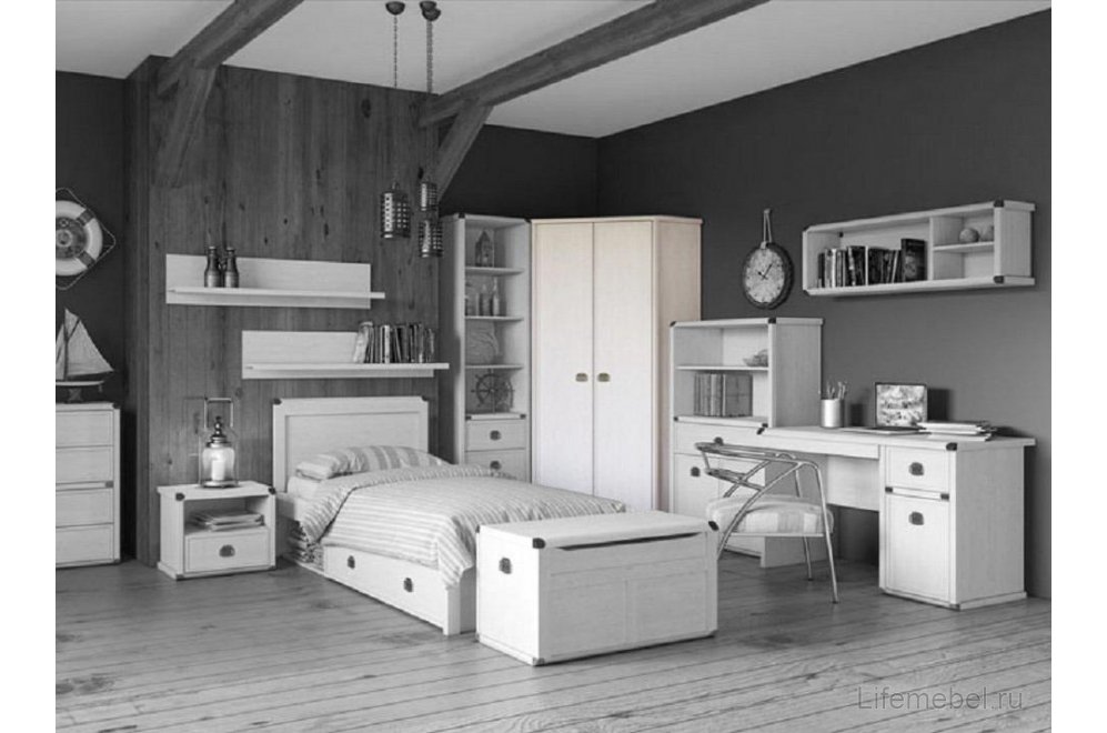 Шкаф угловой Magellan 2D сосна винтаж