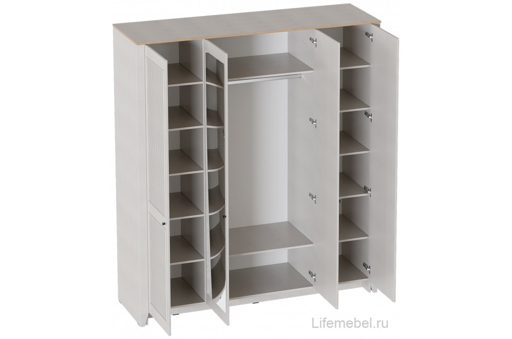 Шкаф Валенсия четырехдверный персидский жемчуг