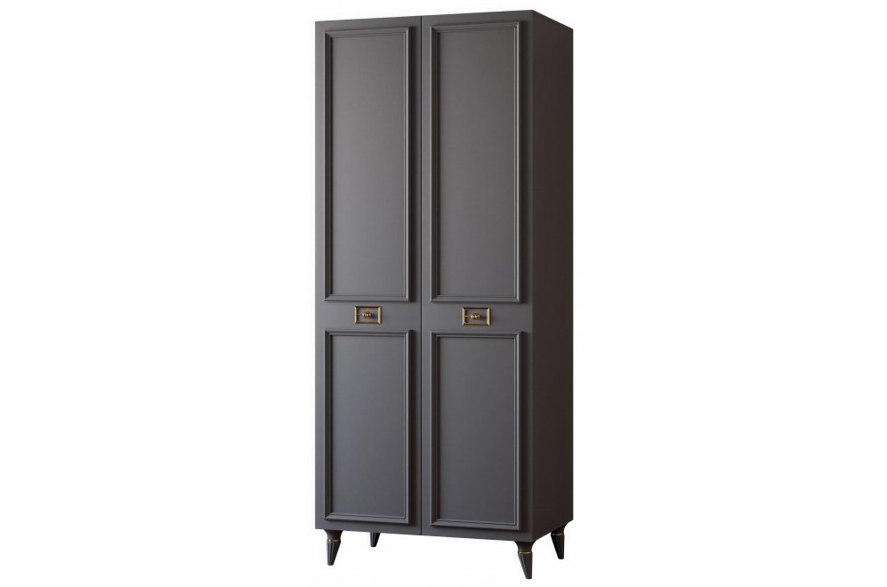 Шкаф Валенсия СВК-01 2х дверный серый / золото