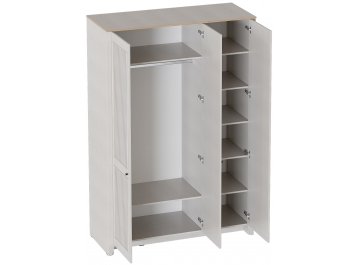 Шкаф платяной Валенсия трехдверный персидский жемчуг