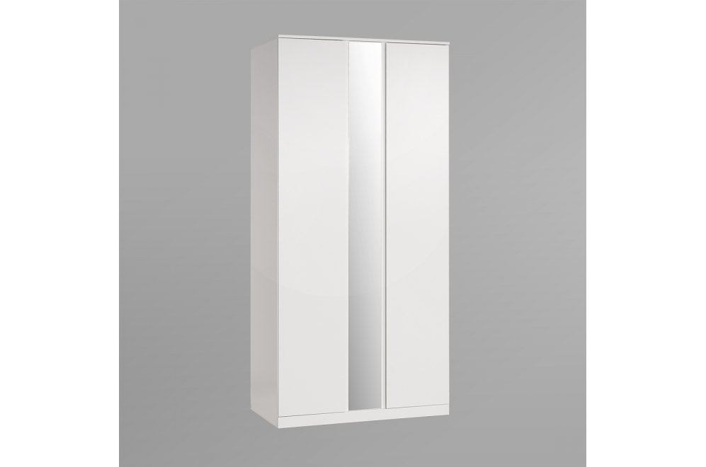 Шкаф Варма Стор 105 с зеркалом белый