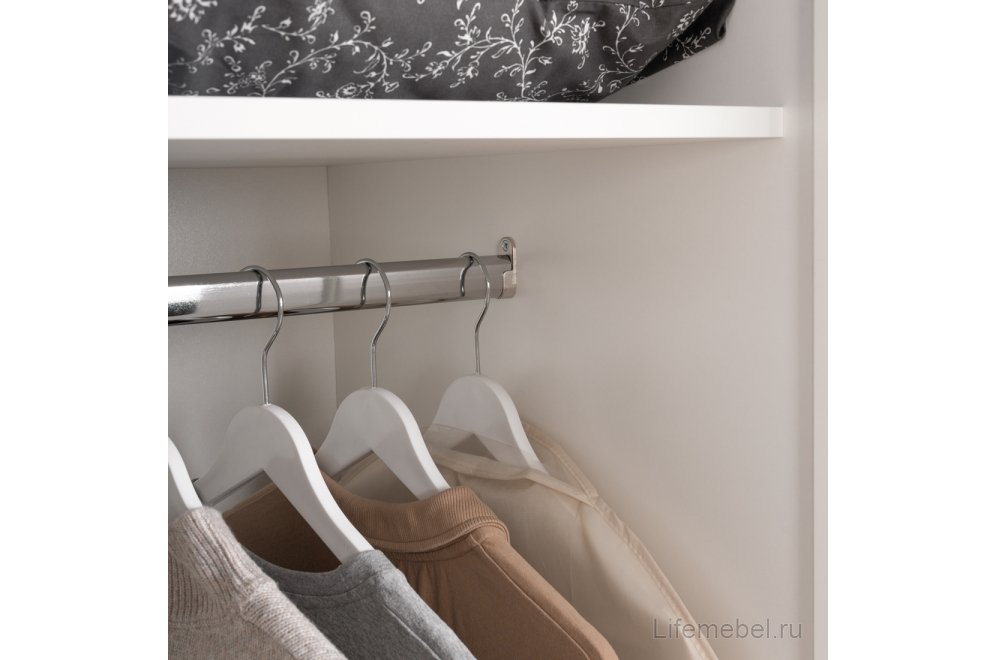 Шкаф Варма Стор 144 с зеркалом белый