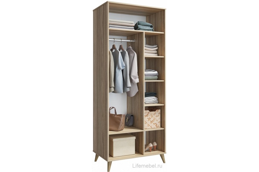 Шкаф Велламо ВО-06 блэквуд ячменный / бирюза