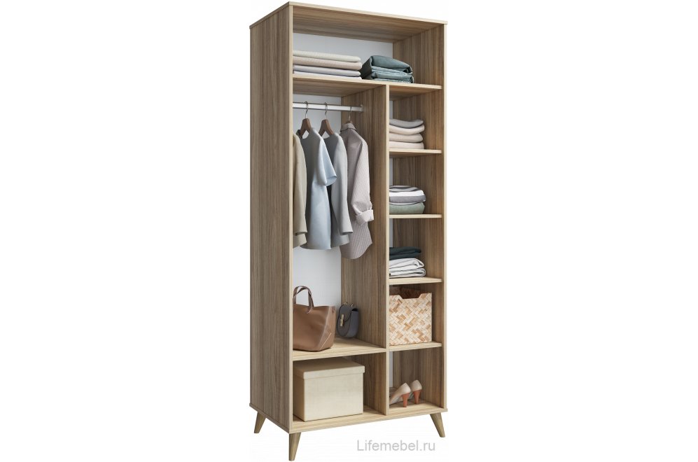 Шкаф Велламо ВО-06 блэквуд ячменный / бирюза