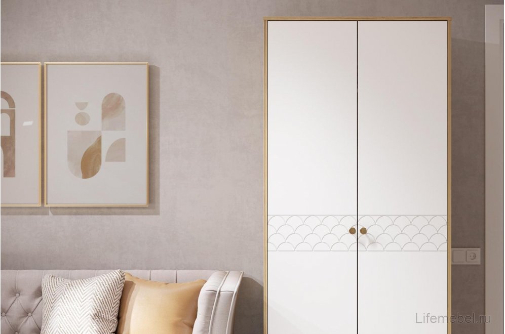 Шкаф Велламо ВО-06 блэквуд ячменный / бланж